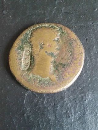 Old Roman Coin - Exsc O B Cives Servatos (30) photo
