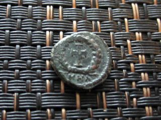 Theodosius I 379 - 395 Ad Ae4 Cross In Wreath Ancient Roman Coin photo
