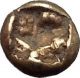 Ionia 650 Bc Electrum Gold 1/12 Stater Horse First Money Of Civilization Rare Coins: Ancient photo 1