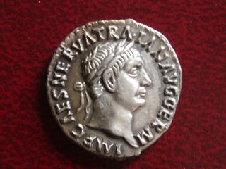 Trajan 98 - 117 Ad.  Silver Denarius photo