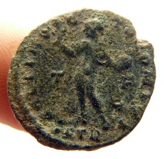 Ancient Roman Constantinvs Bronze Coin Roman Imperial Empire Old Antique photo