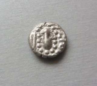 India - Ancient - Sassanian Vaghelas - Silver Paisa - 1210 - 1300 Ad photo