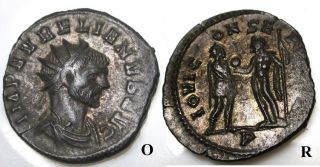 Aurelian - Bronze Antoninianus Coin - 270 - 275 Ad - Roman Imperial photo