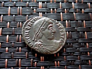 Valentinian I 364 - 375 Ad Bronze Coin Angel Of Victory Ancient Roman Coin photo