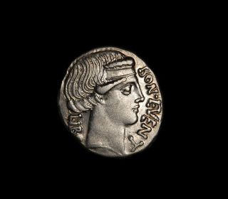 Ancient Roman Republic Silver Denarius Coin Of Lucius Scribonius Libo - 62 Bc photo