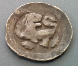 Scarce 1294 - 1317 German States - Bavaria,  Rudolph I & Ludwig Iv Pfennig Coin photo