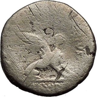 Roman Republic Triumphs Of Julius Caesar Silver Coin Sibyl Cult Sphinx I32350 photo