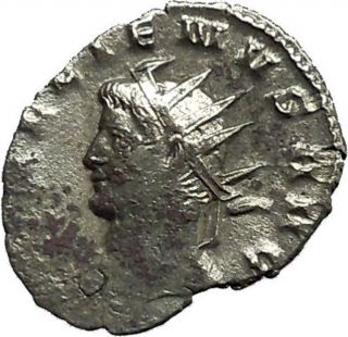 Gallienus 262ad Silver Possibly Legionary Ancient Coin Victory I39648 photo