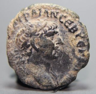 Antique Ancient Roman Silver Denarius Coin Trajan Traianus Arabia Camel 3 photo