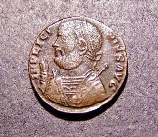 Licinius I,  Jupiter Preserve Us,  320 Ad Antioch W/captive,  Rare Roman Coin photo