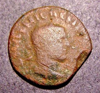 Aemilian,  Bull & Lion In 3rd Century Ad Serbia,  Rare Imperial Roman Emperor Coin photo