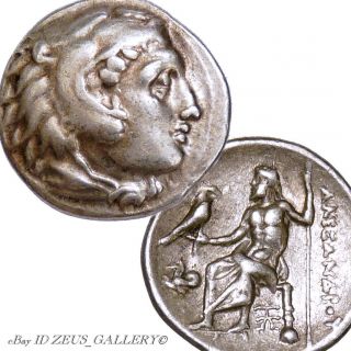 Alexander The Great Rare Lifetime Coin Pegasos Ancient Greek Silver Drachm 325bc photo