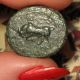 Greek Ionia Magnesia Ad Maeandrum Æ Dichalkon 350 - 325 Bc Leukippos Riding / Bull Coins: Ancient photo 1