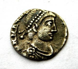 C.  395 A.  D British Found Emperor Arcadius Roman Period Ar Silver Siliqua Coin.  Vf photo