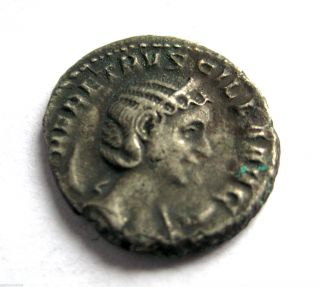 225 A.  D British Found Herennia Etruscilla Roman Period Ar Silver Antoninus Coin photo