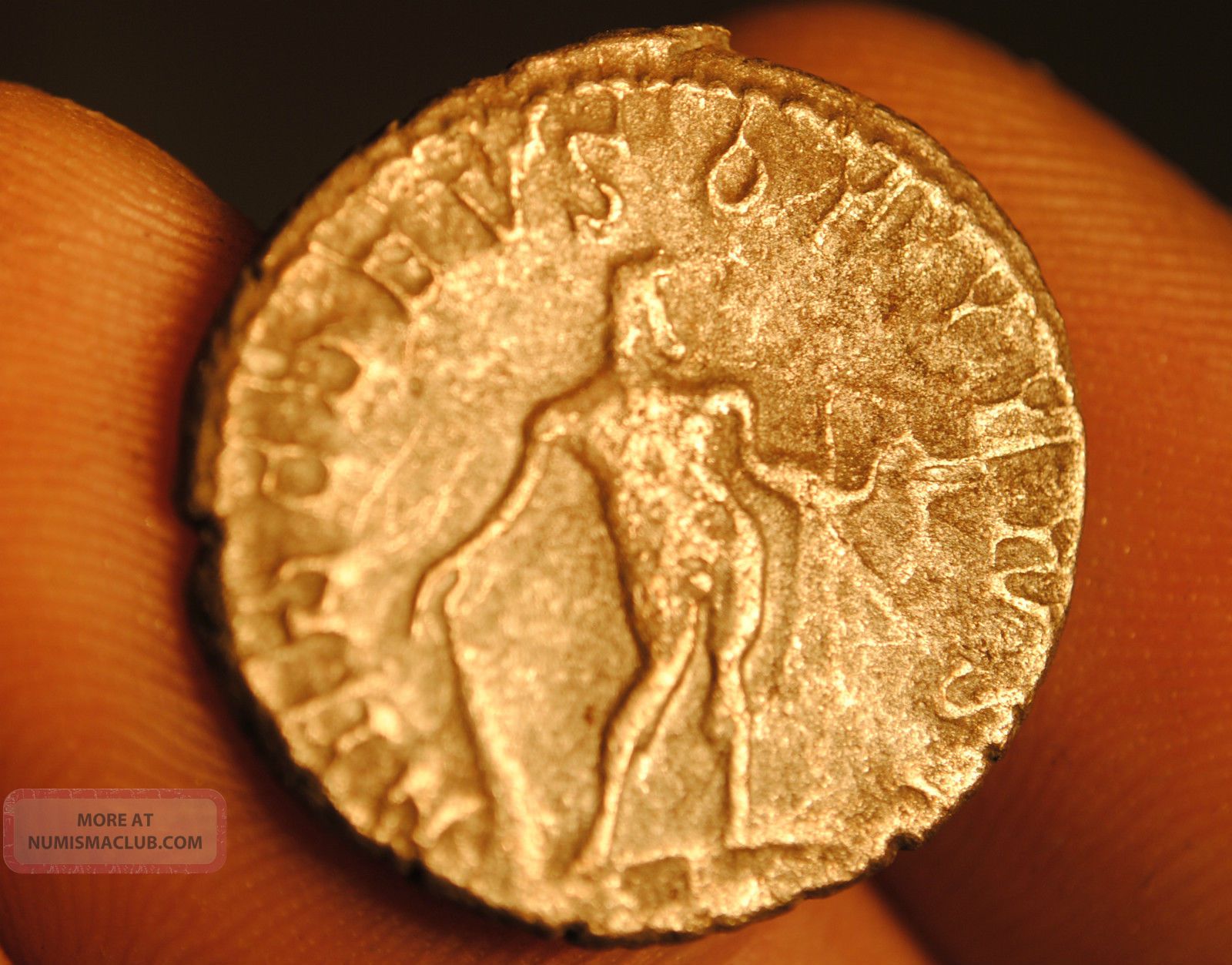 Roman Silver Ant Coin Of Postumus