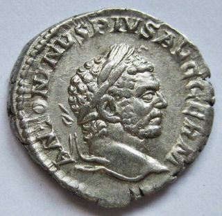 Caracalla Denarius Ric 268 Cohen 314 Bmc 147 Of Rome Dated 215 photo