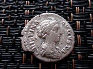 Silver Denarius Of Crispina 177 - 182 Ad Wife Of Commodus Venus Ancient Roman Coin photo