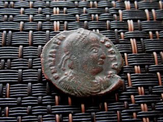 Valens 367 - 375 Ad Angel Of Victory Thessaloniki Ancient Roman Coin photo