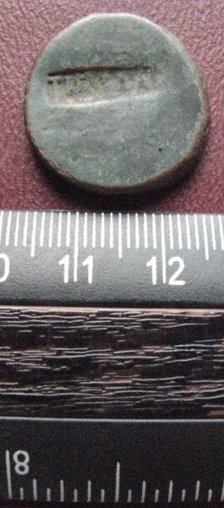 Authentic Ancient Artifact Large Sized Countermarked Ancient Roman Coin 12537 photo