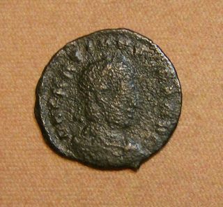 Ae3 Of Gratian/ Victory Reverse/ 367 - 383ad photo