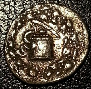 Ancient Silver Cistophoric Tetradrachm Coin From Ephesus,  130 Bc. photo