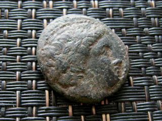 Ancient Greek - Philip Ii Macedonian King Heal Apollo Rare Greek Coin / 4,  88gr photo
