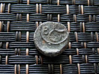 Ancient Greek Bronze Coin Unknown Very Interesting / 10mm photo