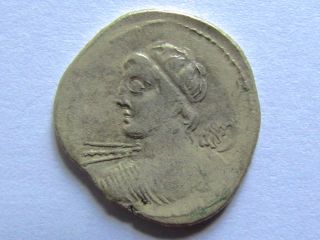 Rare Roman Republic Silver Denarius Of C.  Licinius L.  Macer photo