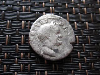 Silver Denarius Vespasian 69 - 79 Ad Ancient Roman Coin photo