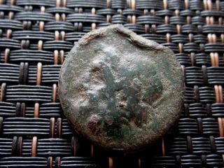 Ancient Greek Bronze Coin Unknown Very Interesting / 22mm photo
