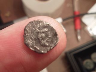 Ziz Punic Sicily Silver Litra 410 Bc Man - Faced Bull Vf Rare Coin Well Centered photo