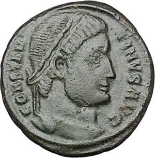 Constantine I The Great 324ad Ancient Roman Coin Military Camp Gate I40906 photo