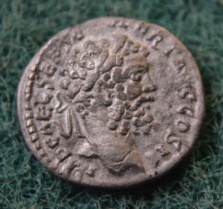 Denarius Of Septimius Severus,  Circa 198 Ad.  Rare Reverse,  Very Fine Silver Ag photo