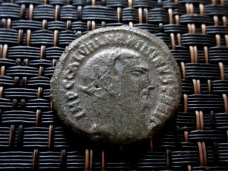 Follis Of Maximinus Ii Daia 305 - 308 Ad Ancient Roman Coin / Top photo