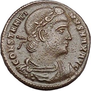 Constantine I The Great Ancient Roman Coin Legion Glory Of The Army I40993 photo
