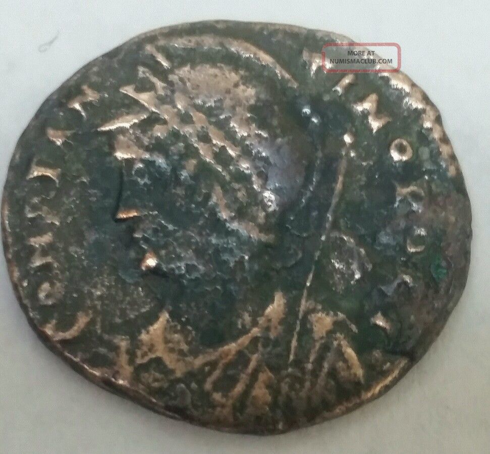 Ancient Roman Bronze Coin Constantine 330 Ad. 2. 0 Grams