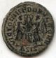 Constantius Ii.  Ae4.  Rev: Two Victories.  Siscia.  Hr Monogram In Field.  Rare Coins: Ancient photo 1