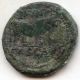 Tiberius.  Ae Semis.  16 Ad.  Minted In Cascantum (hispania).  Reverse: Bull.  Rare. Coins: Ancient photo 1
