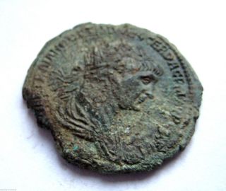 100 A.  D British Found Emperor Trajan Roman Imperial Ae Bronze Dupondius Coin photo