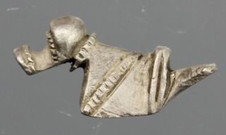 Outstanding Duck,  Silver,  Protection Amulet,  Roman Imperial,  1.  - 2.  Century A.  D. photo