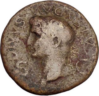 Divus Augustus & Diva Livia 42ad Dupondius Under Claudius Roman Coin I42202 photo