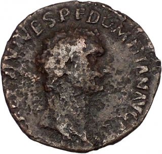 Domitian Son Of Vespasian 81ad Authentic Ancient Roman Coin Minerva Cult I42215 photo