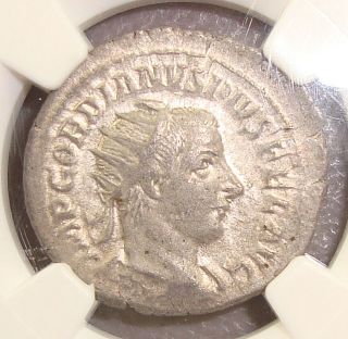 238 - 244 Ad Gordian Iii Ancient Roman Silver Double - Denarius Ngc Ch.  Vf 4/5 4/5 photo