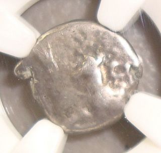387 - 340 Bc Thrace Ancient Greek Silver Hemidrachm Bull/trident Ngc Vg 2/5 4/5 photo
