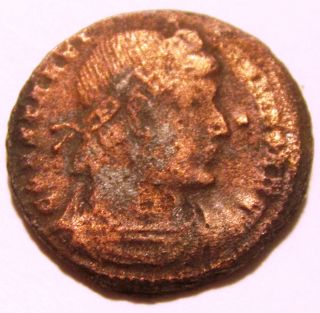 90 Ancient Roman Coin Bronze Constantius Ii, photo