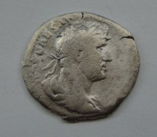 Antique Coin Hadrianus Silver Denarius 117 - 138.  Roman Empire 117 - 138 Ad photo