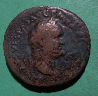 Tater Roman Imperial Ae Sestertius Coin Of Vespasian Salvs photo