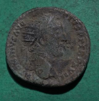 Tater Roman Imperial Ae Dupondius Coin Of Antoninus Pius Libertas photo
