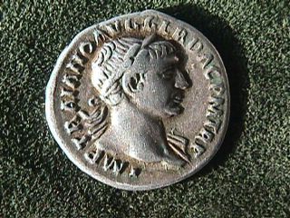 Trajan Imperial Roman Denarius:danuvius (danube) 107ad: Ric100 Clear Legends photo